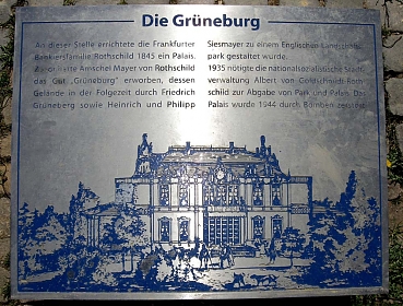 The Memorial Stele in Grüneburg Park